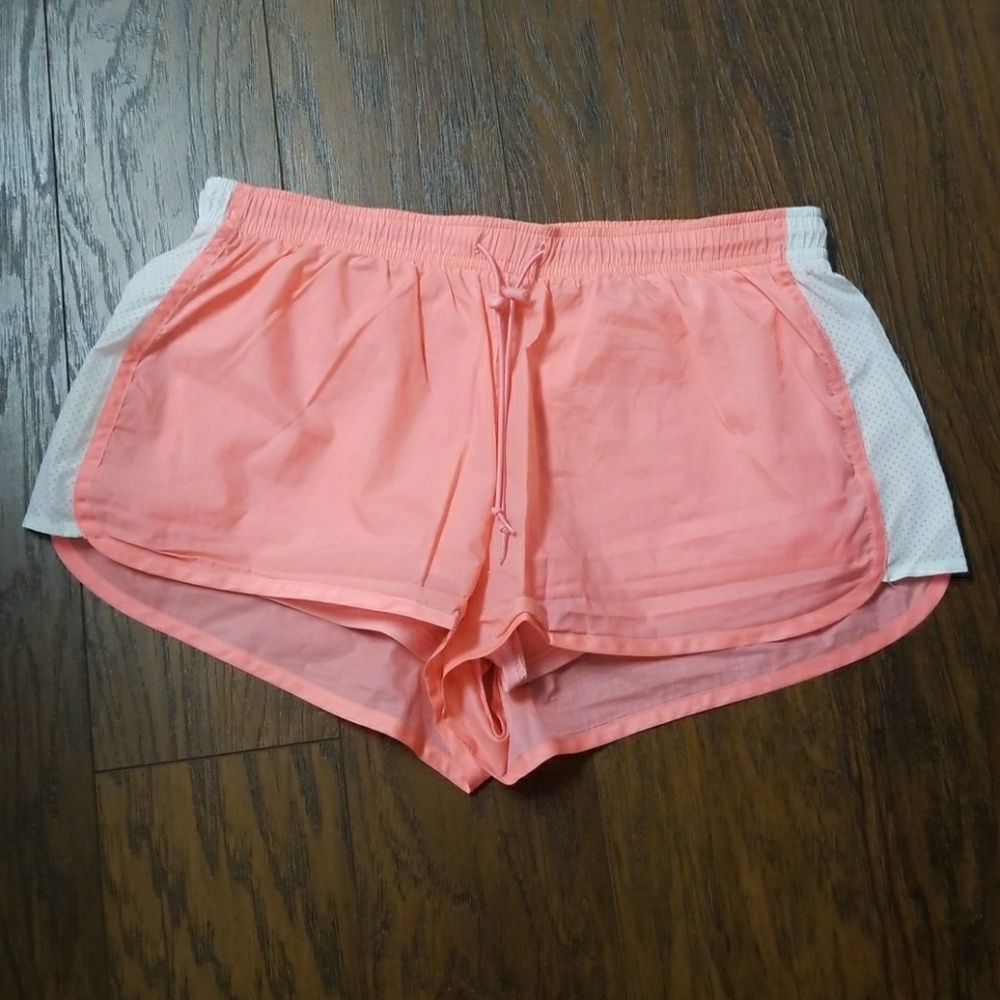 Pink athletic shorts!